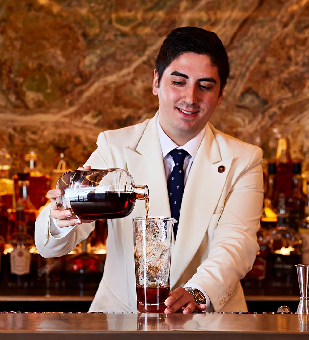 Antonio with whisky